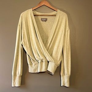 Anthropologie surplice sweater size M